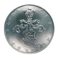 Stříbrná mince 200 Kč - 450. výročí narození Mikuláše Dačického z Heslova provedení standard (ČNB 2005)