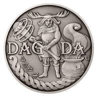 Stříbrná mince Bohové světa - Dagda standard (ČM 2022)   