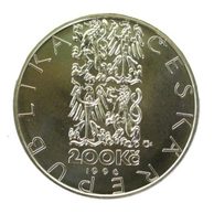 Stříbrná mince 200 Kč - 200. výročí narození Jean-Baptista Gasparda Deburaua standard (ČNB 1996)