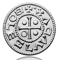 Stříbrná medaile Historie ražby mincí, Seifertovi dětem - Replika Denáru standard (ČM 2019)