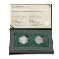 Sada stříbrných medailí 130. výročí zavedení Rakousko-uherské korunové měny (ČD 2022)