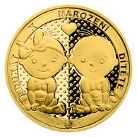 Dukát k narození dítěte 2022 proof (ČM 2022)