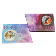 Sada 2ks stříbrných mincí Souboj dobra a zla reverse proof (ČM 2025)