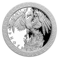 Stříbrná mince Bájní tvorové - Fénix proof (ČM 2020)