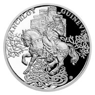 Stříbrná mince Legenda o králi Artušovi - Ginevra a Lancelot proof (ČM 2021) 