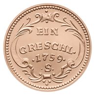 Stříbrná medaile Historie ražby mincí, Seifertovi dětem - Replika grešle (ČM 2020)    