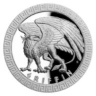 Stříbrná mince Bájní tvorové - Gryf proof (ČM 2020)  