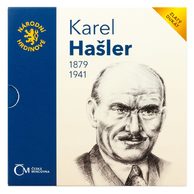 Dukát Národní hrdinové - Karel Hašler provedení proof (ČM 2021)    