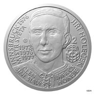 Stříbrná mince Legendy čs. hokeje - Jiří Holeček proof (ČM 2020)    