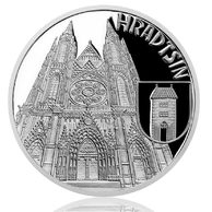 Stříbrná mince Vynálezy Vznik královského hlavního města Praha - Hradčany proof (ČM 2019)