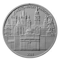 Zlatá mince 5000 Kč Městské památkové rezervace ČNB - Hradec Králové proof (ČNB 2023)   