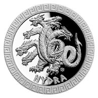 Stříbrná mince Bájní tvorové - Hydra proof (ČM 2021)