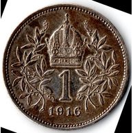 Mince Fr.J.I  1 Krone 1916 (wč.1101)      