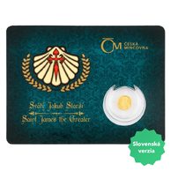 Zlatá mince Patroni - Svatý Jakub SK proof (ČM 2021) 