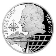 Stříbrná mince Na vlnách - James Cook proof (ČM 2020)
