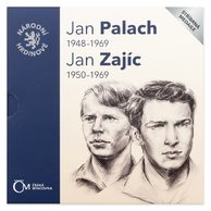 Stříbrná medaile Národní hrdinové - Jan Palach a Jan Zajíc provedení proof (ČM 2019)