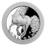 Stříbrná mince Bájní tvorové - Jednorožec proof (ČM 2021) 