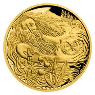 Zlatá půluncová medaile Strážci českých hor - Jizerské hory a Muhu proof (ČM 2021)