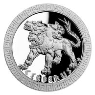 Stříbrná mince Bájní tvorové - Kerberos proof (ČM 2021)  