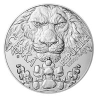 Stříbrná kilogramová investiční mince Český lev  standard (ČM 2023)