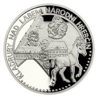 Platinová uncová mince UNESCO - Kladruby nad Labem - Národní hřebčín proof (ČM 2021)