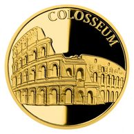 Zlatá mince Nových sedm divů světa - Koloseum proof (ČM 2023)