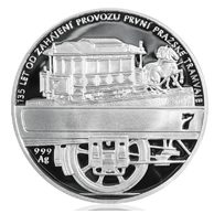 Stříbrná medaile První pražská tramvaj proof (ČM 2010)
