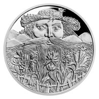 Stříbrná medaile Strážci českých hor - Krkonoše a Krakonoš proof (ČM 2021) 