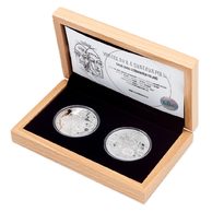 Sada dvou tolarů Královské dvojice - Vratislav II. a Svatava Polská proof  (ČM 2021)  