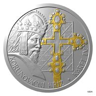 Sada dvou stříbrných mincí Svatovítský poklad - Korunovační kříž proof (ČM2022)