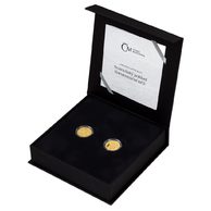 Sada dvou zlatých mincí Svatovítský poklad - Korunovační kříž proof (ČM2022)