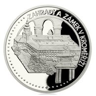 Platinová mince UNESCO - Zahrady a zámek v Kroměříži provedení proof (ČM 2018)