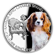Stříbrná mince Psí plemena - Kavalír King Charles španěl proof (ČM 2023) 