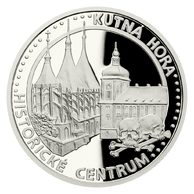 Platinová uncová mince UNESCO - Kutná Hora - Historické centrum proof (ČM 2020)