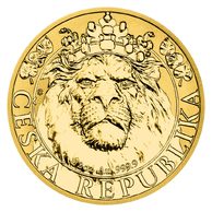 Zlatá 1/2 oz investiční mince Český lev 2022 reverse proof (ČM 2022)