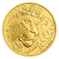 Zlatá 1/2oz investiční mince Český lev standard (ČM 2024)
