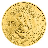 Zlatá 1/4oz investiční mince Český lev standard (ČM 2024)