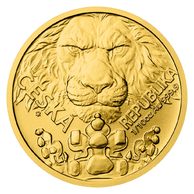 1 oddělený kus 3,11g - Zlatá 1/10oz investiční mince Český lev standard (ČM 2023)