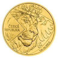 Zlatá uncová investiční mince Český lev standard (ČM 2024)