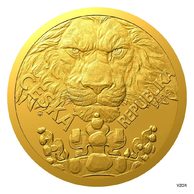 Zlatá pětiuncová investiční mince Český lev standard (ČM 2023)