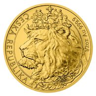 Zlatá 1/2oz investiční mince Český lev standard (ČM 2021)