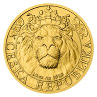 Zlatá 1/2oz investiční mince Český lev standard (ČM 2022)