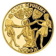 Zlatá mince 10000 Kč - Kněžna Ludmila provedení proof  (ČNB 2021)