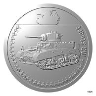 Stříbrná mince Obrněná technika - M3 Stuart  proof (ČM 2023) 