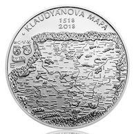 Stříbrná mince 200 Kč - 500. výročí vydání Klaudyánovy mapy provedení standard (ČNB 2018)