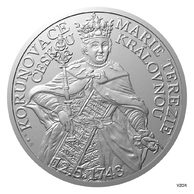 Stříbrná medaile 10 oz Korunovace Marie Terezie českou královnou  standard (ČM 2023)