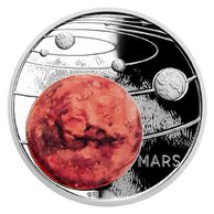 Stříbrná mince Sluneční soustava - Mars  provedení proof (ČM 2020)     