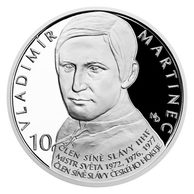 Stříbrná mince Legendy čs. hokeje - Vladimír Martinec proof (ČM 2019)