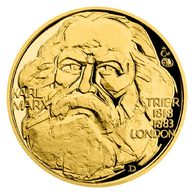 Zlatý dukát Kult osobnosti - Karl Marx  proof (ČM 2022) 