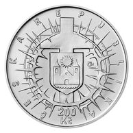Stříbrná mince 200 Kč - 75. výročí jmenování J.K. Matochy arcibiskupem olomouckým standard (ČNB 2023)